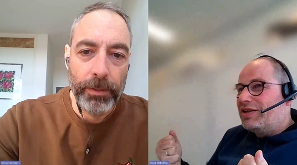 Henk en Ramon tijdens interview soft skills